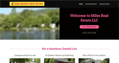 Desktop Screenshot of milesrealestatellc.com